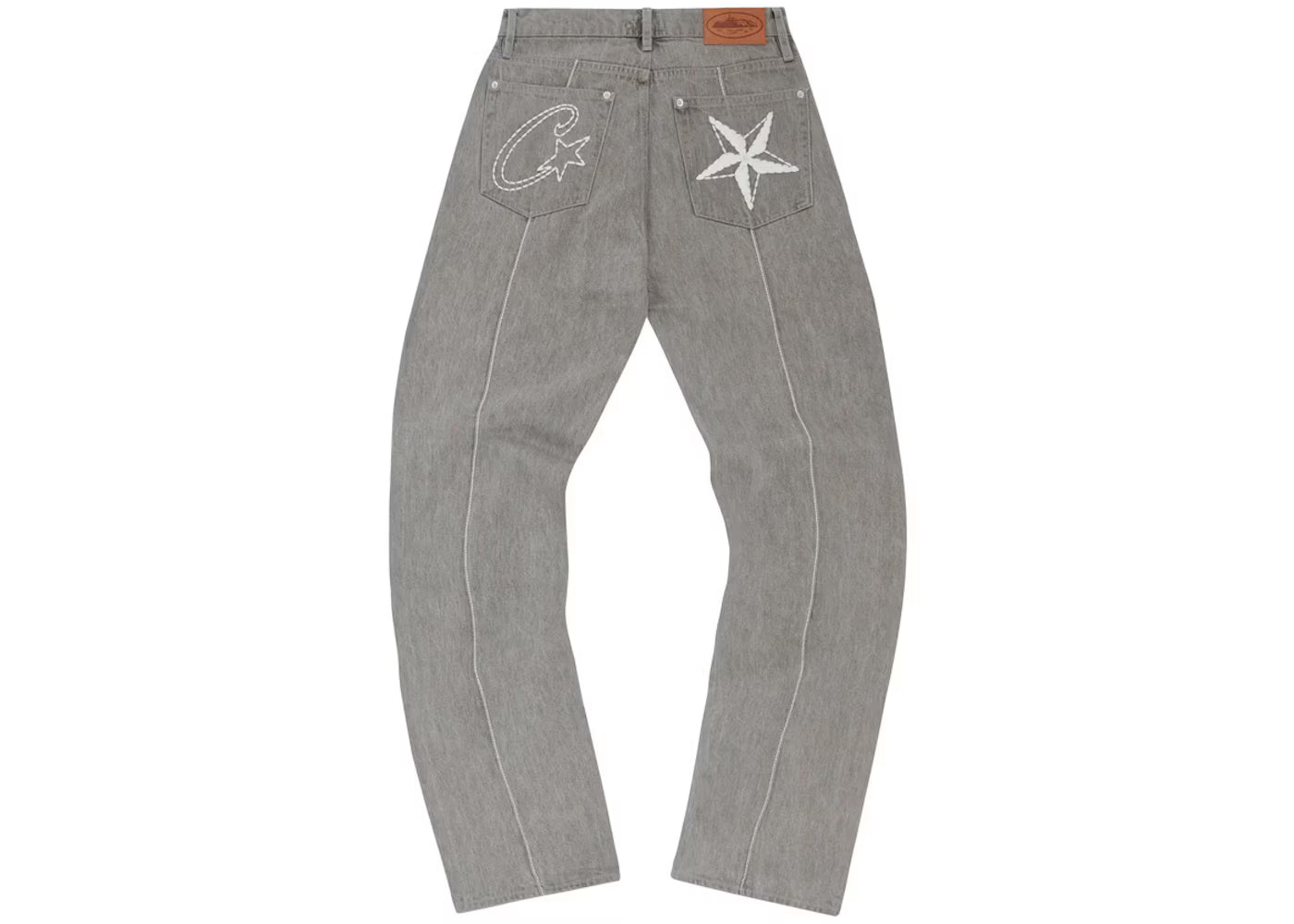 Corteiz C Star Denim Jeans (Grey)